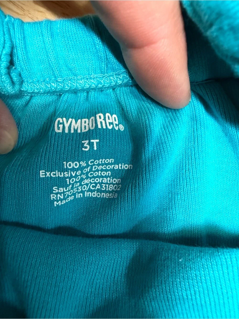 Gymboree Girls 3T Turquoise Ruffle Sleeveless Tank Top Cotton Summer Casual